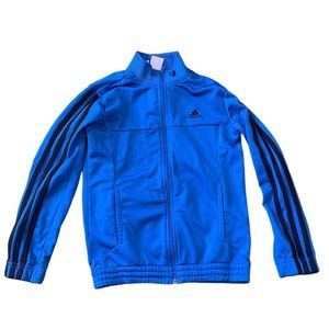 Adidas boy blue retro jacket size 9-10 US S